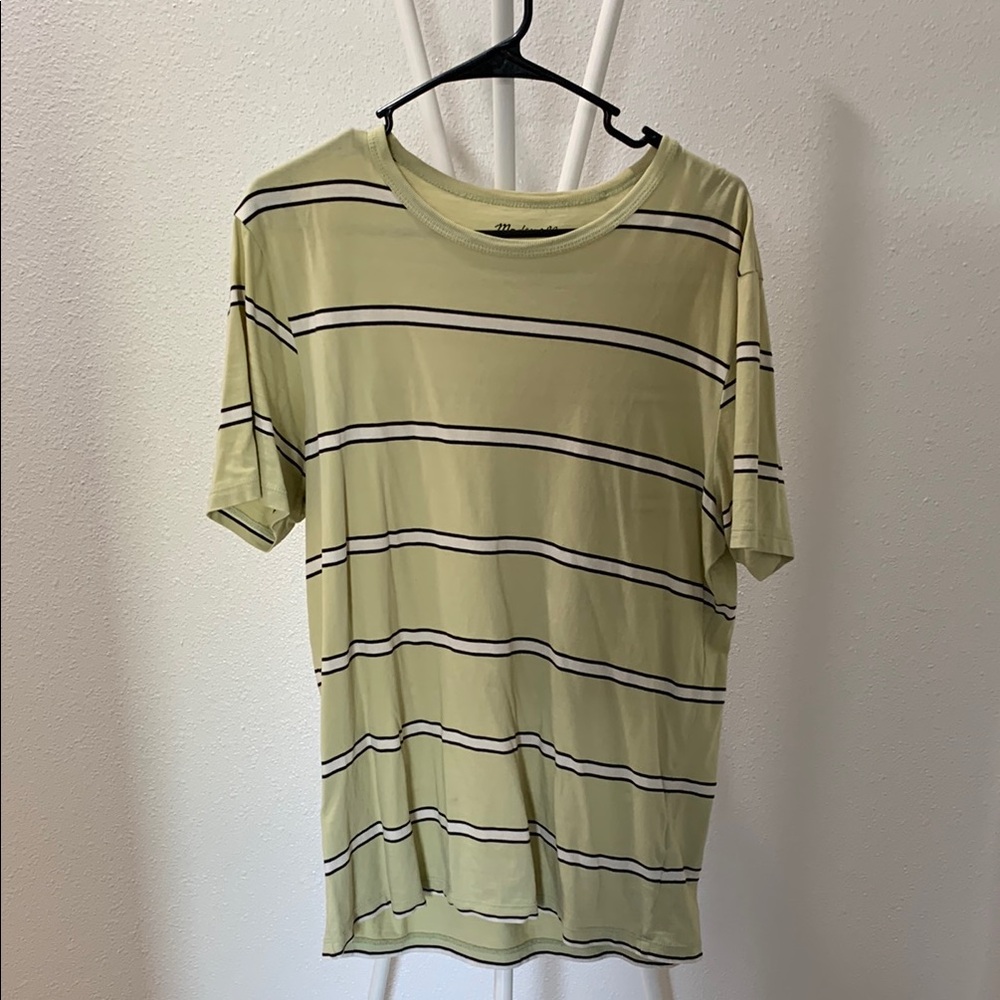 Madewell Olive Striped Tee
